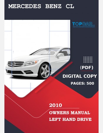 mercedes benz cl class 2010 owners manual